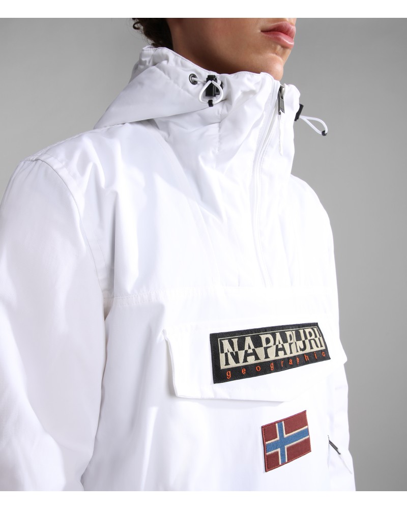 Napapijri Rainforest Pocket 2.002 Brightwhite – Giubbotto Uomo Antivento e Imbottito