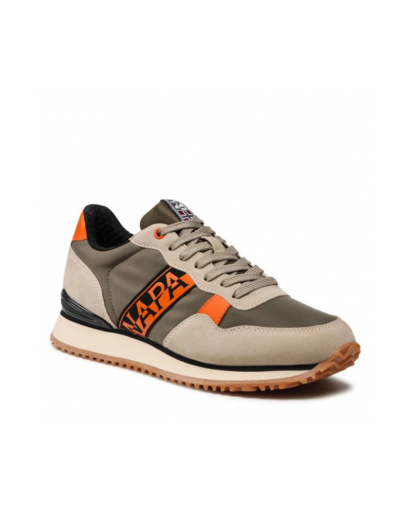 NAPAPIJRI SCARPA SNEAKER SNEAKERS UOMO.NBA BEIGE/GREEN