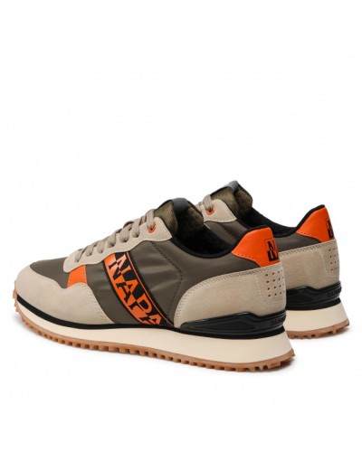 NAPAPIJRI SCARPA SNEAKER SNEAKERS UOMO.NBA BEIGE/GREEN