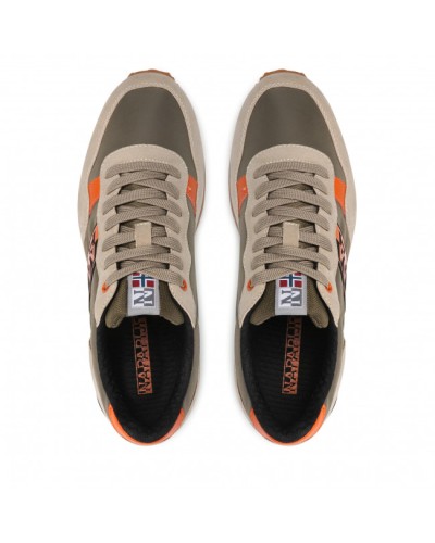 NAPAPIJRI SCARPA SNEAKER SNEAKERS UOMO.NBA BEIGE/GREEN