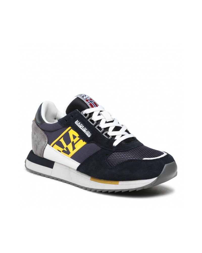 NAPAPIJRI SCARPA SNEAKER SNEAKERS UOMO.Y1A GREY/YEL/NAVY