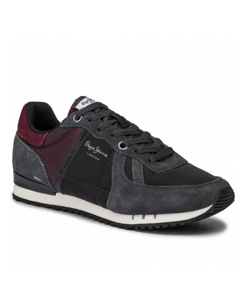 PEPE JEANS SCARPA UOMO TINKER ZERO HALF 19.982 ANTRACITE