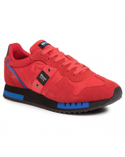 BLAUER SNEAKER MAN SUEDE/MESH RUNNING.RED  RED