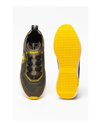 BLAUER MAN MESH SNEAKER BYRON02.MIL MILITARY GREEN