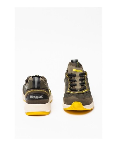 BLAUER MAN MESH SNEAKER BYRON02.MIL MILITARY GREEN