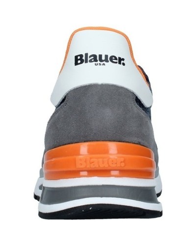 BLAUER MAN NYLON/SUEDE SNEAKER HILOXL02.NVY NAVY