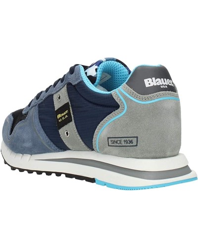BLAUER MAN NYLON/SUEDE RUNNING QUARTZ01.NVY NAVY
