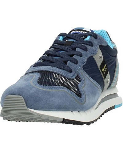 BLAUER MAN NYLON/SUEDE RUNNING QUARTZ01.NVY NAVY