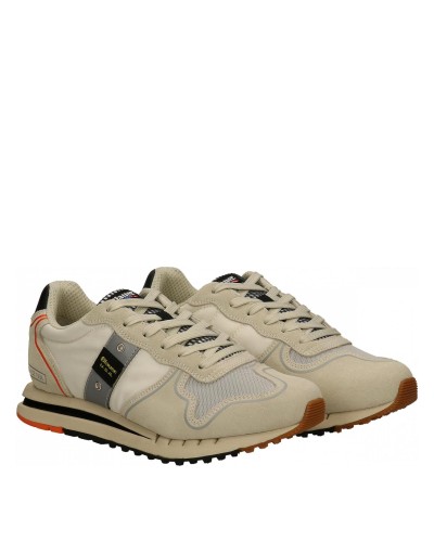 BLAUER MAN SUEDE/NYLON RUNNING  QUARTZ02.STO STONE