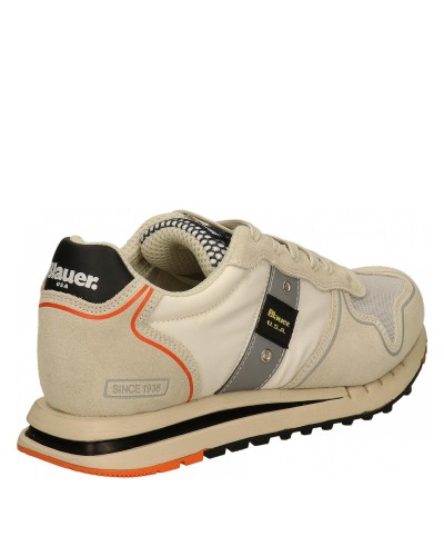 BLAUER MAN SUEDE/NYLON RUNNING  QUARTZ02.STO STONE