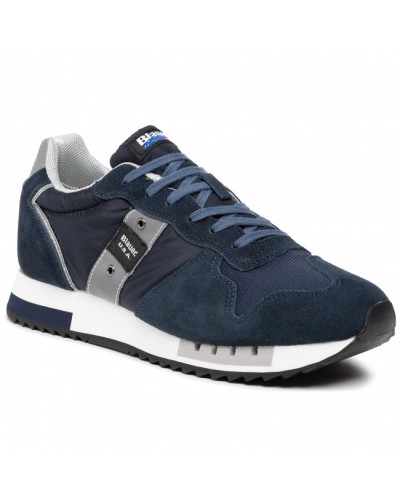 BLAUER MAN NYLON/SUEDE RUNNING QUEENS01.NVY NAVY