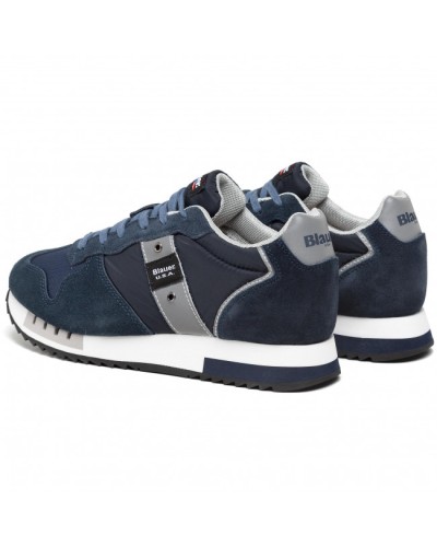 BLAUER MAN NYLON/SUEDE RUNNING QUEENS01.NVY NAVY