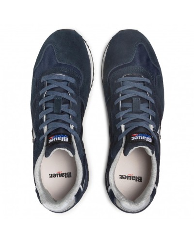 BLAUER MAN NYLON/SUEDE RUNNING QUEENS01.NVY NAVY