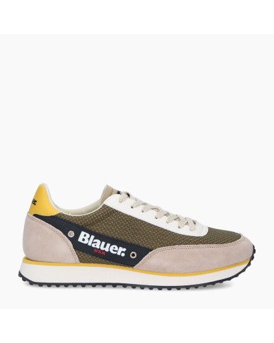 BLAUER SCARPA SNEAKER  SNEAKER UOMO.MIL MILITARY GREEN