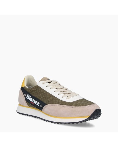BLAUER SCARPA SNEAKER  SNEAKER UOMO.MIL MILITARY GREEN