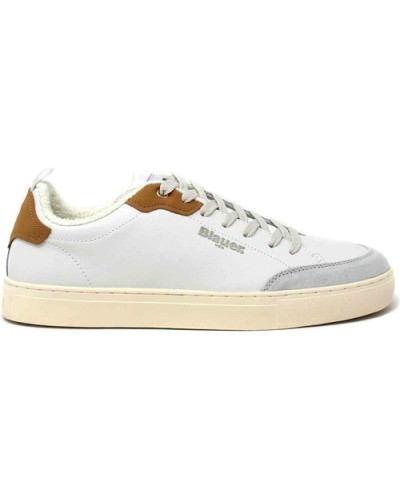 BLAUER SCARPA SNEAKER  SNEAKER UOMO.WHO WHITE/OCHRE