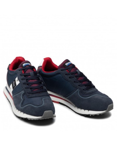 BLAUER SCARPA SNEAKER  SNEAKER UOMO.NVR NAVY/RED