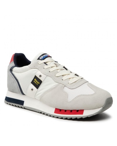 BLAUER SCARPA SNEAKER  SNEAKER UOMO.WRN WHITE/RED/NAVY