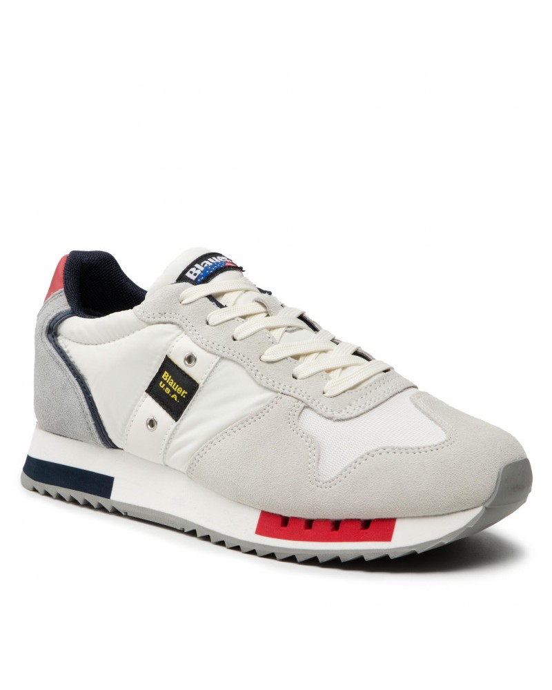 BLAUER SCARPA SNEAKER  SNEAKER UOMO.WRN WHITE/RED/NAVY