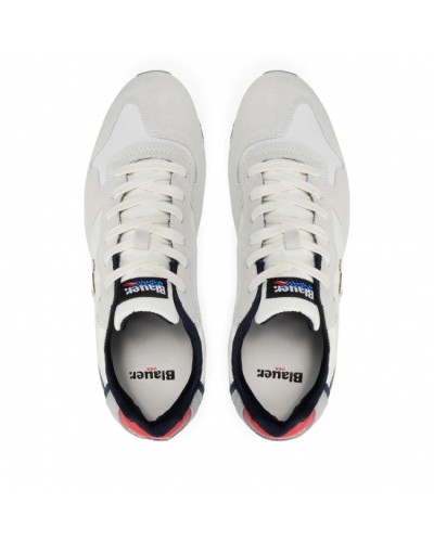 BLAUER SCARPA SNEAKER  SNEAKER UOMO.WRN WHITE/RED/NAVY