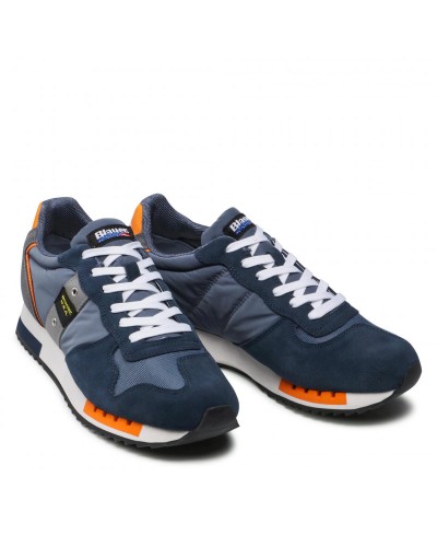 BLAUER SCARPA SNEAKER  SNEAKER UOMO.NVO NAVY/ORANGE
