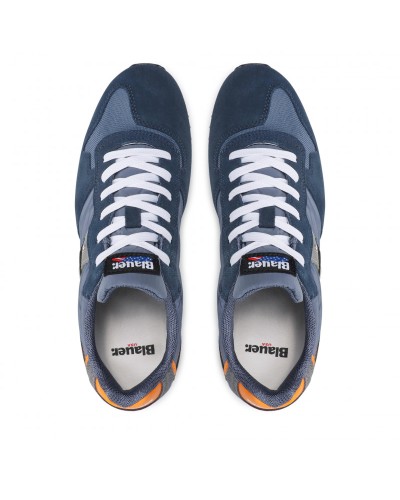BLAUER SCARPA SNEAKER  SNEAKER UOMO.NVO NAVY/ORANGE