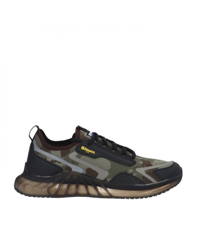 BLAUER SCARPA SNEAKER  SNEAKER UOMO.MIL MILITARY GREEN