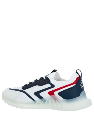 BLAUER SCARPA SNEAKER  SNEAKER UOMO.WRN WHITE/RED/NAVY