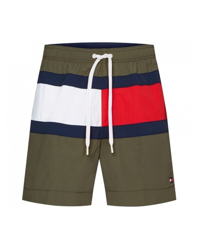 TOMMY HILFIGER BOXER MEDIUM DRAWSTRING.RBN ARMY GREEN