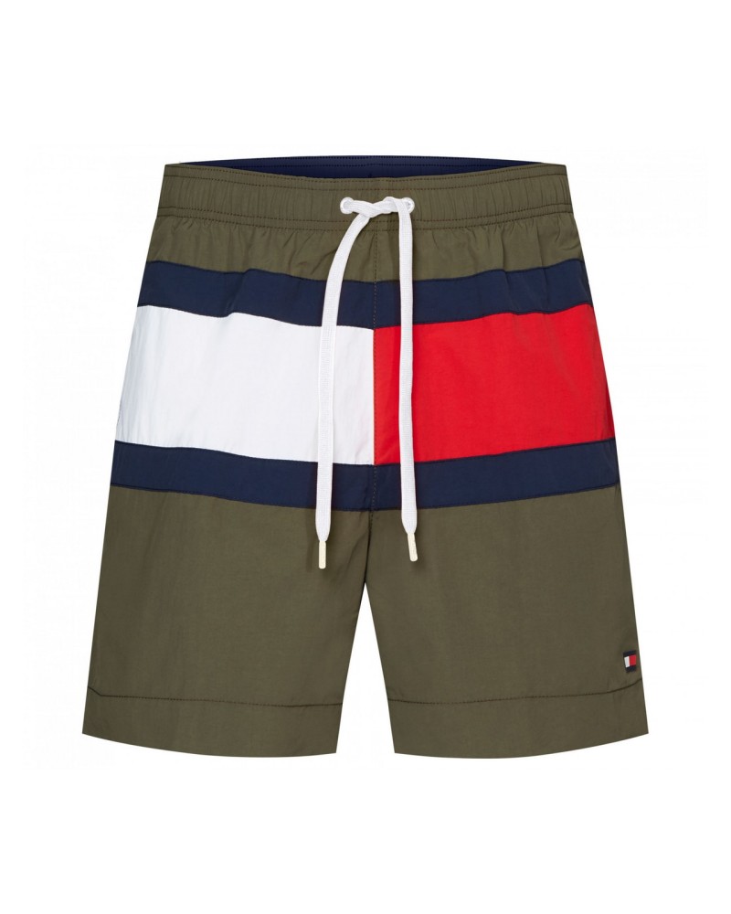 TOMMY HILFIGER BOXER MEDIUM DRAWSTRING.RBN ARMY GREEN