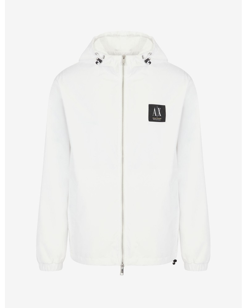 ARMANI AX GIUBBINO C/CAPP 100%POLYESTER.1100 WHITE