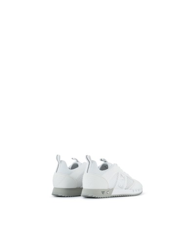ARMANI EA7 CALZATURE SNEAKERS POLYESTER 100%.00175 WHITE+SILVER