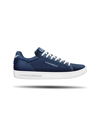 ARMANI EA7 CALZATURE SNEAKERS POLYESTER 100%.S290 DARK BLUE+WHITE