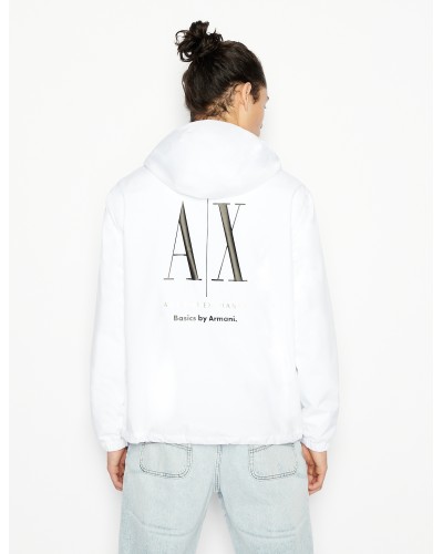 ARMANI AX GIUBBINO C/CAPP 100%POLYESTER.1100 WHITE