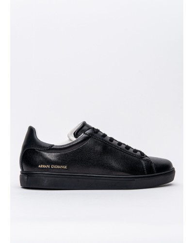 ARMANI AX SCARPE SNEAKER 100% LEATHER.00002 BLACK