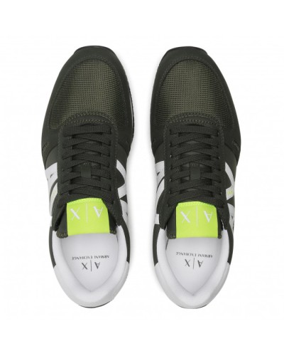 ARMANI AX SCARPE SNEAKER  100% POLYAMIDE.K530 FANGO+OFF WHITE