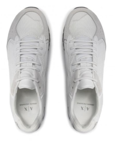 ARMANI AX SCARPE SNEAKER 100% POLYESTER.00152 FULL OP.WHITE