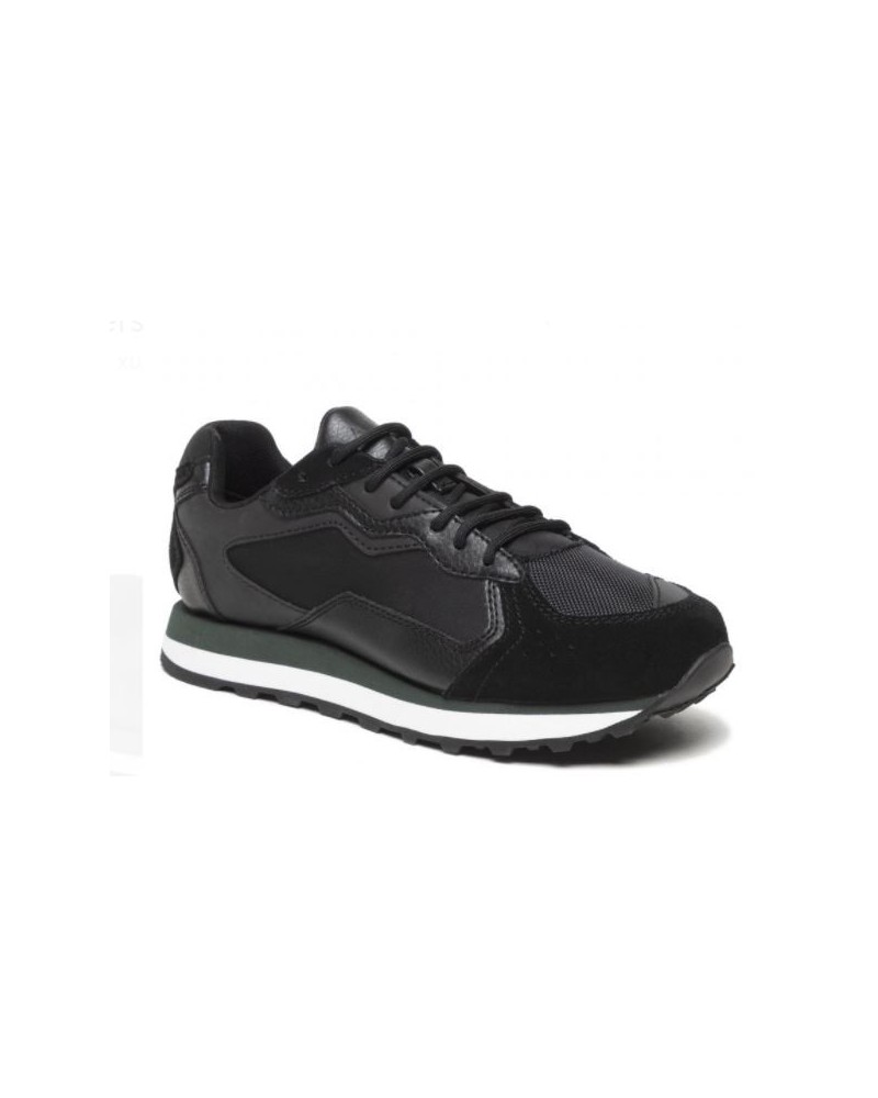 ARMANI AX SCARPE SNEAKER 100% POLYESTER.K619 BLACK+FOREST