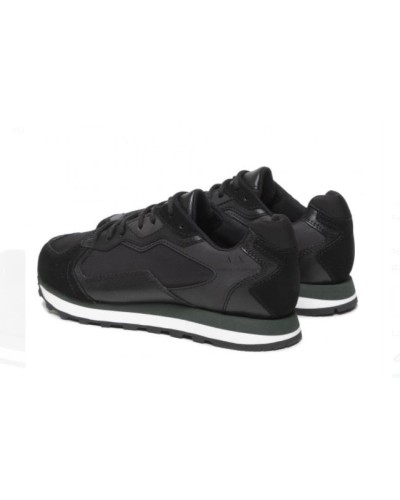 ARMANI AX SCARPE SNEAKER 100% POLYESTER.K619 BLACK+FOREST