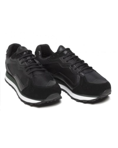 ARMANI AX SCARPE SNEAKER 100% POLYESTER.K619 BLACK+FOREST