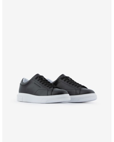 ARMANI AX CALZATURE SNEAKERS 100% LEATHER.00002 BLACK