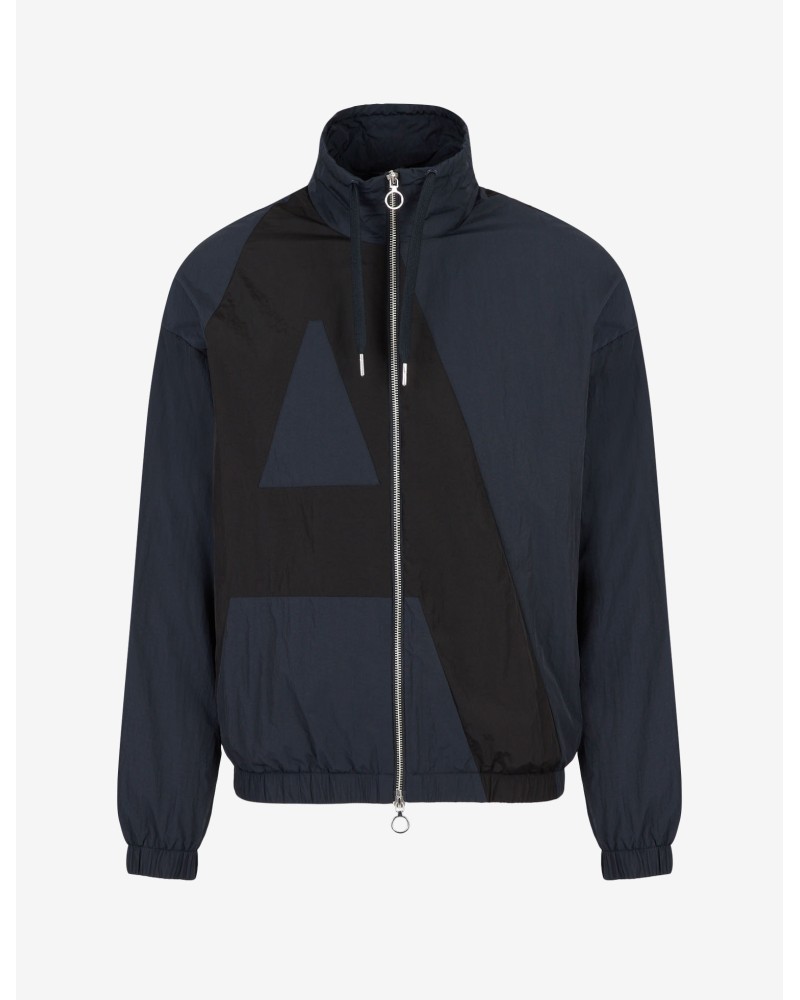 ARMANI AX GIUBBINO C/ALTO 100%POLYAMIDE.85CQ DEEP NAVY/BLACK