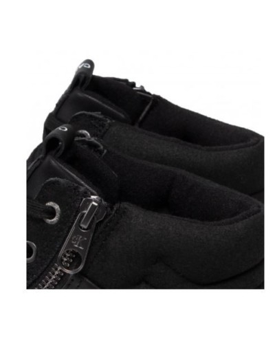 CKJeans SCARPE  SNEAKER ALTA  VULCANIZED MID LACEUP.BEH BLACK BEH BLACK 