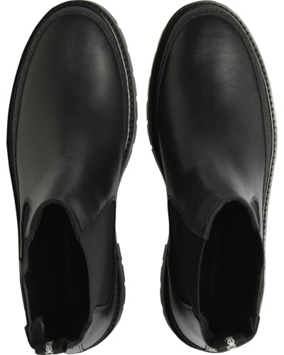 CK SCARPE BOOTS COMBAT MID CHELSEA BOOT RUBBER.BDS BLACK