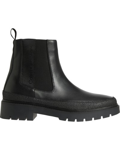 CK SCARPE BOOTS COMBAT MID CHELSEA BOOT RUBBER.BDS BLACK