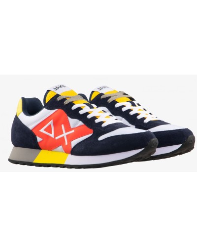 SUN68 SCARPA JAKI PARTY TIME.0107 BIANCO/NAVY BLUE