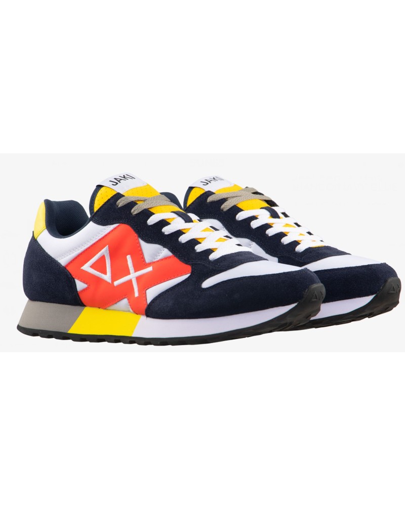 SUN68 SCARPA JAKI PARTY TIME.0107 BIANCO/NAVY BLUE