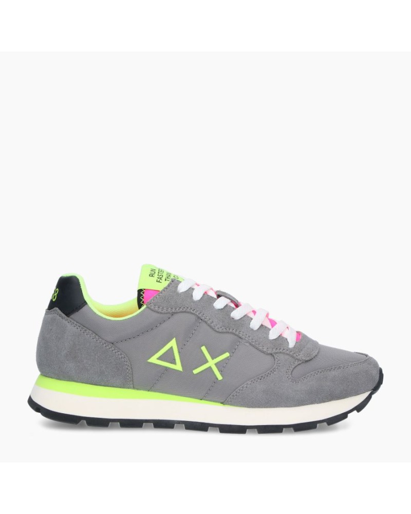 SUN68 SNEAKERS TOM FLUO.34 GRIGIO MEDIO