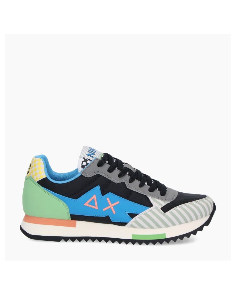 SUN68 SNEAKERS NIKI AND STRIPES.11 NERO