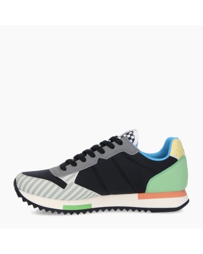 SUN68 SNEAKERS NIKI AND STRIPES.11 NERO